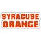 Syracuse Orange 4-Inch Elegant School Logo Ncaa Vinyl Decal Sticker For Fans Students And Alumni